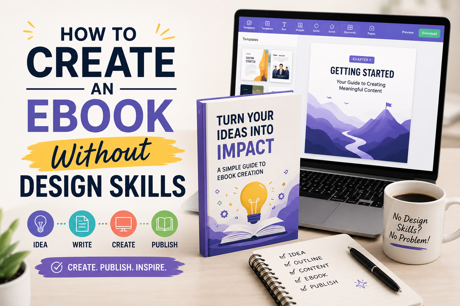 How to Create an Ebook Without Design Skills