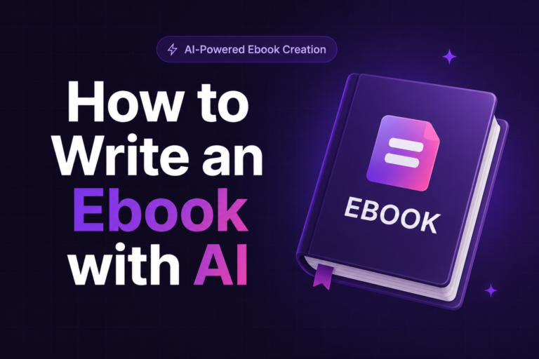 How to Write an Ebook with AI