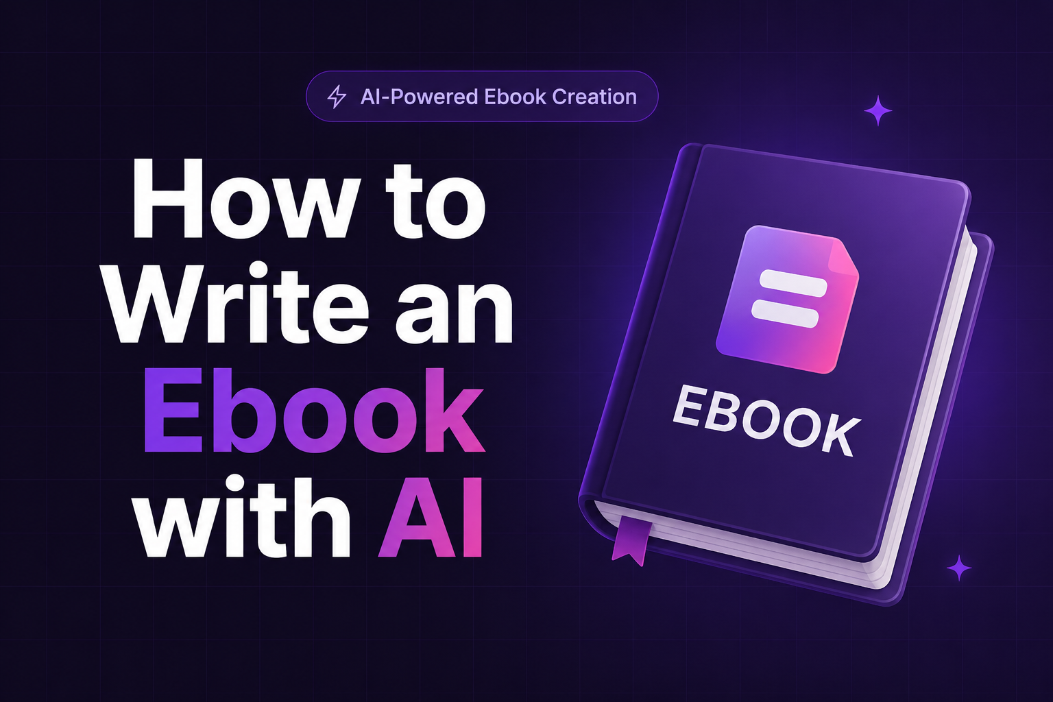 How to Write an Ebook with AI