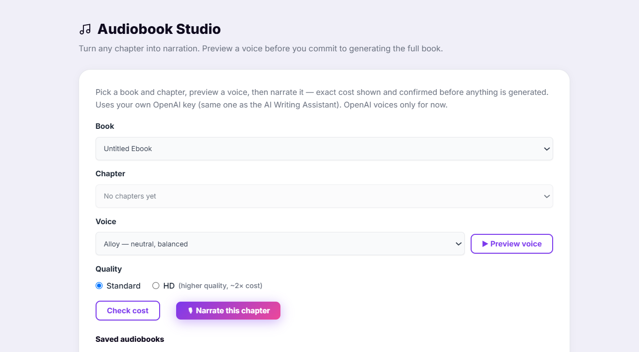 Audiobook Studio