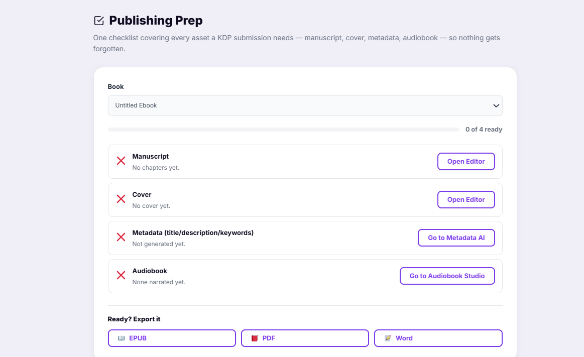 Publishing Prep